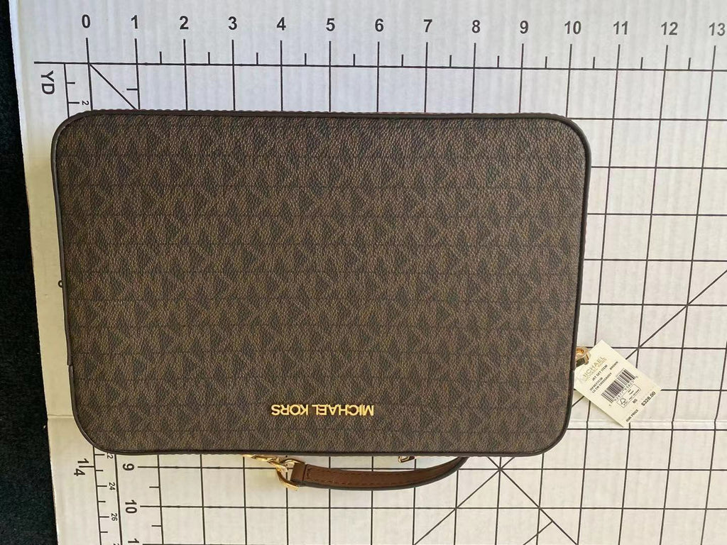 Michael Kors Jet Set Large East West Crossbody Signature Leather Bag Handbag