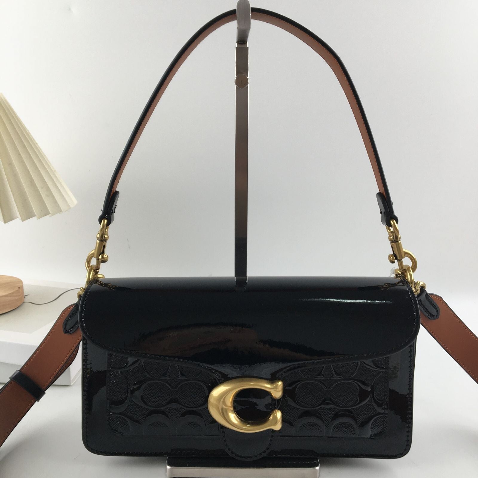 COACH  Tabby Shoulder Bag 26 In Signature Leather Black CM554 Outlet NEW