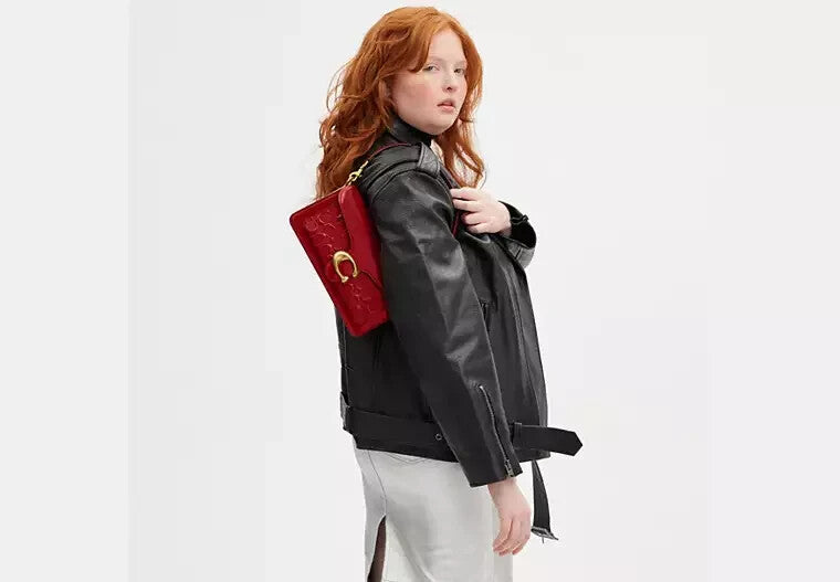 COACH  Tabby Shoulder Bag 26 In Signature Leather Red CM554 Outlet NEW