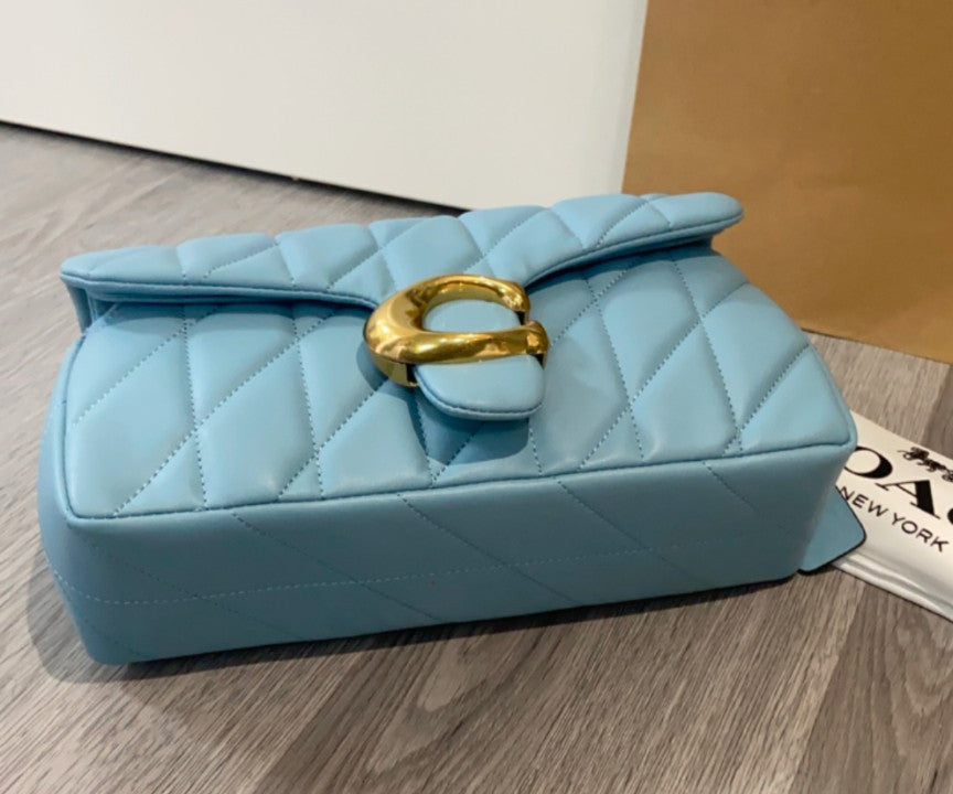 COACH Tabby Shoulder Bag 26 Quilted BlueBell CP150 Outlet NEW