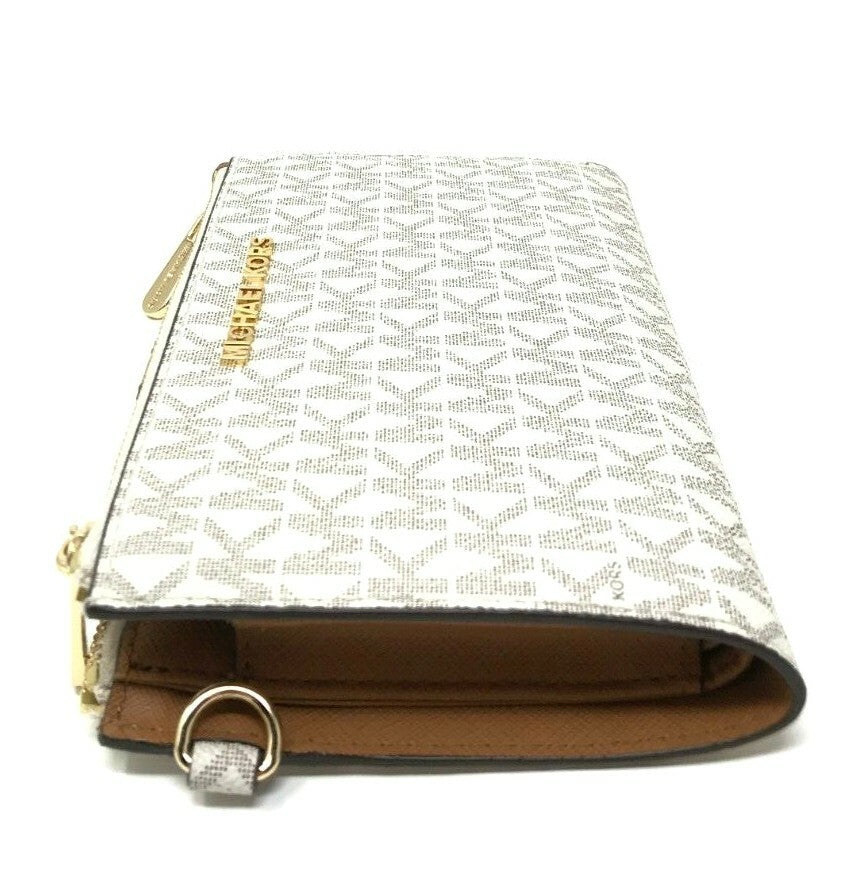 Michael Kors MK Jet Set Travel Double Zip Phone Wristlet Wallet