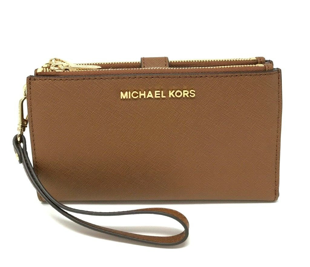 Michael Kors MK Jet Set Travel Double Zip Phone Wristlet Wallet