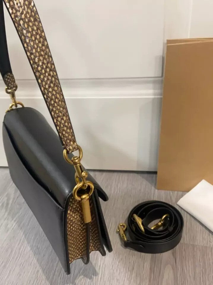 COACH CZ438 NEW YEAR TABBY SHOULDER BAG 26 WITH SNAKESKIN DETAIL Outlet NEW