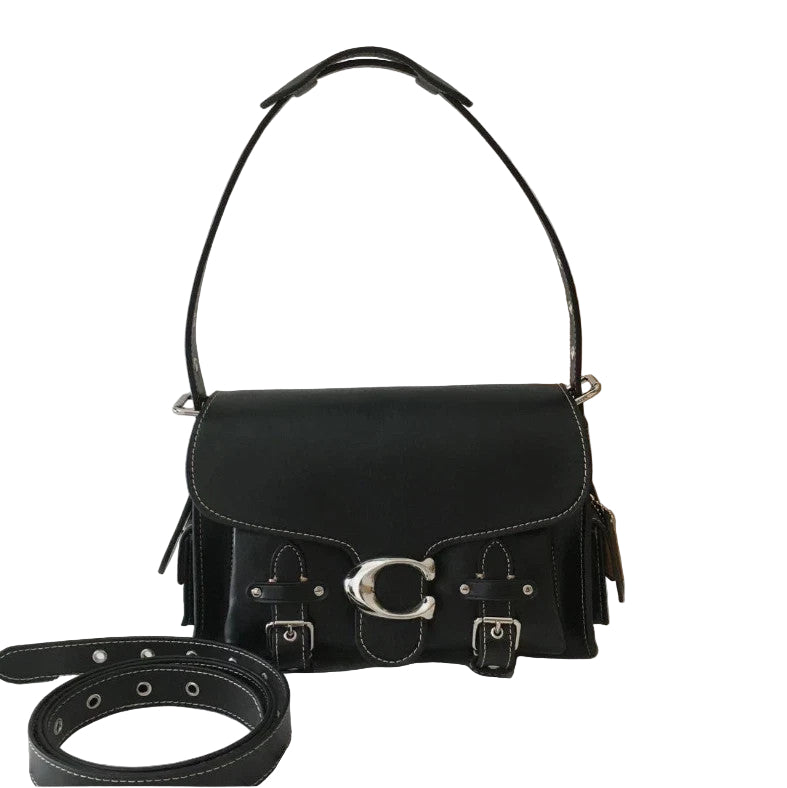 COACH CT721 Cargo Soft Tabby Shoulder Bag Black Crossbody Bag Brand New