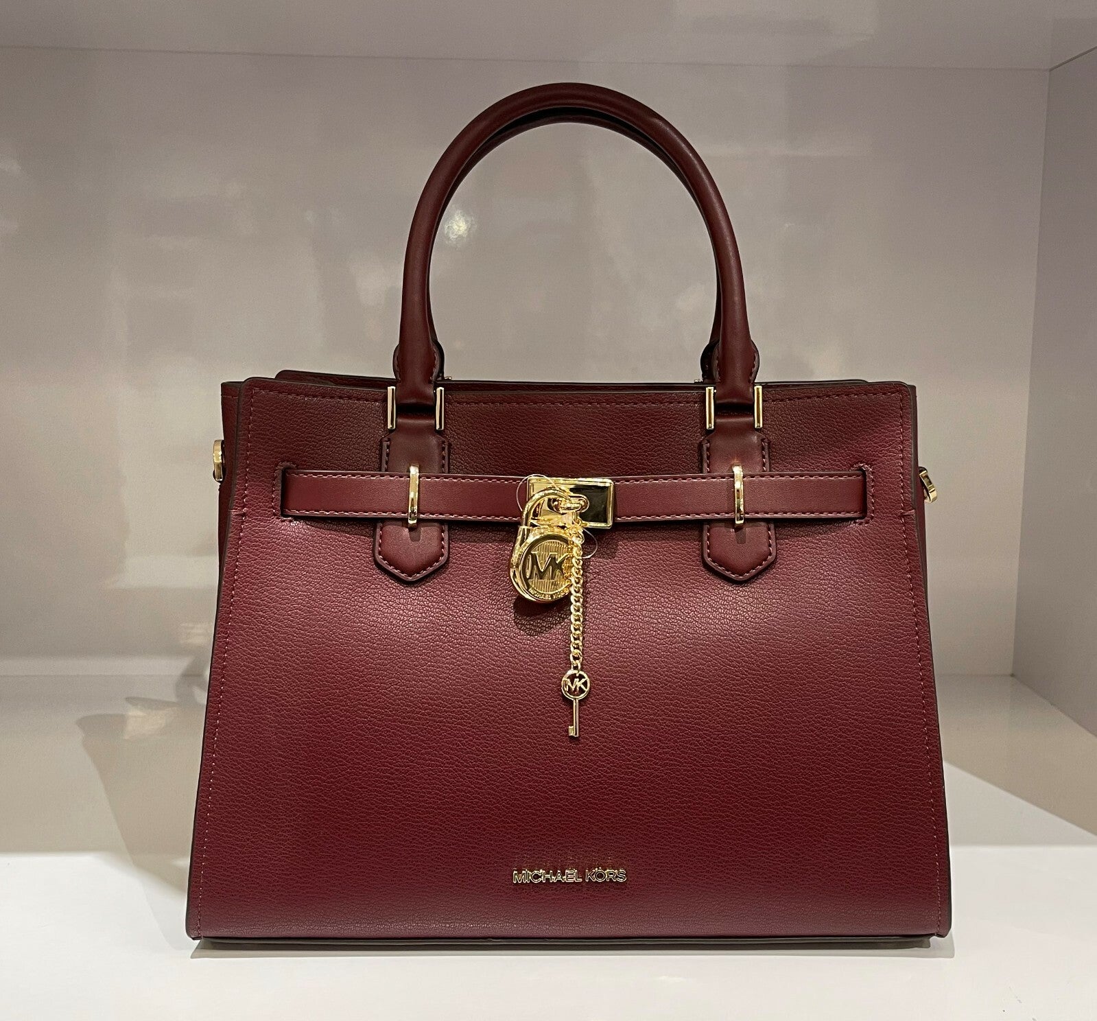 MICHAEL KORS HAMILTON MEDIUM SATCHEL SHOULDER CROSSBODY BAG