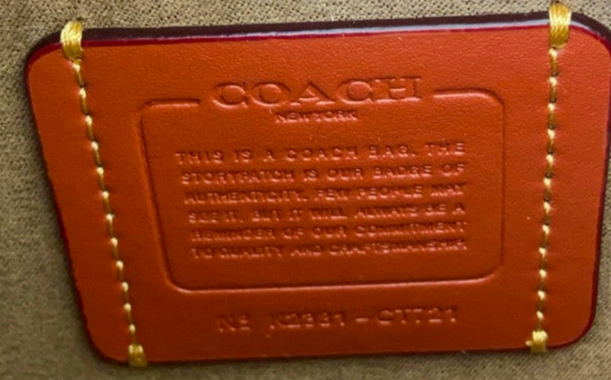 COACH Cargo Soft Tabby  Leather Shoulder Bag  Maple CT721 Outlet NEW