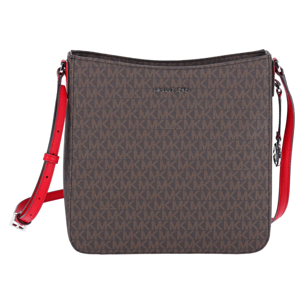 Michael Kors Jet Set Large Messenger Bag Crossbody MK Signature