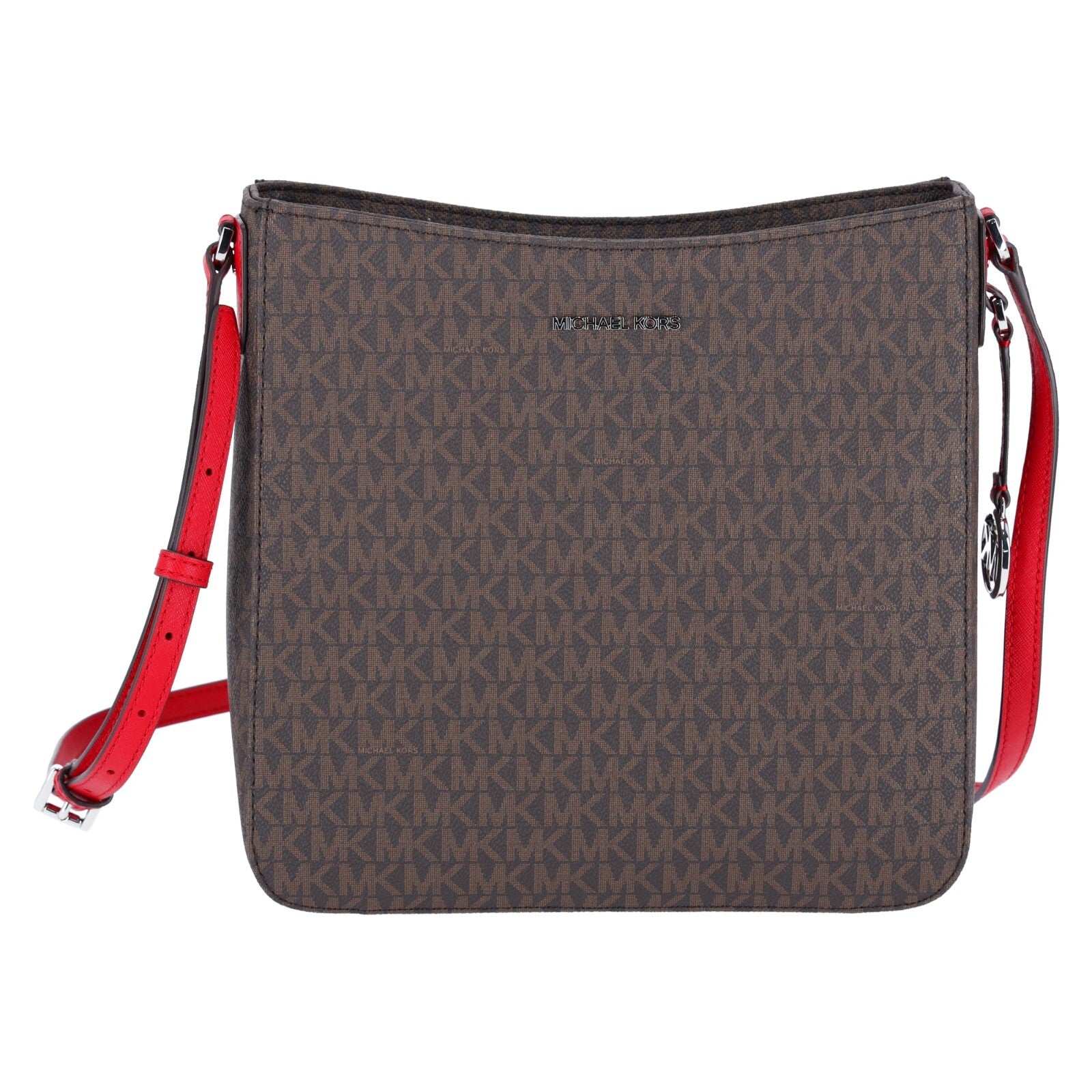Michael Kors Jet Set Large Messenger Bag Crossbody MK Signature