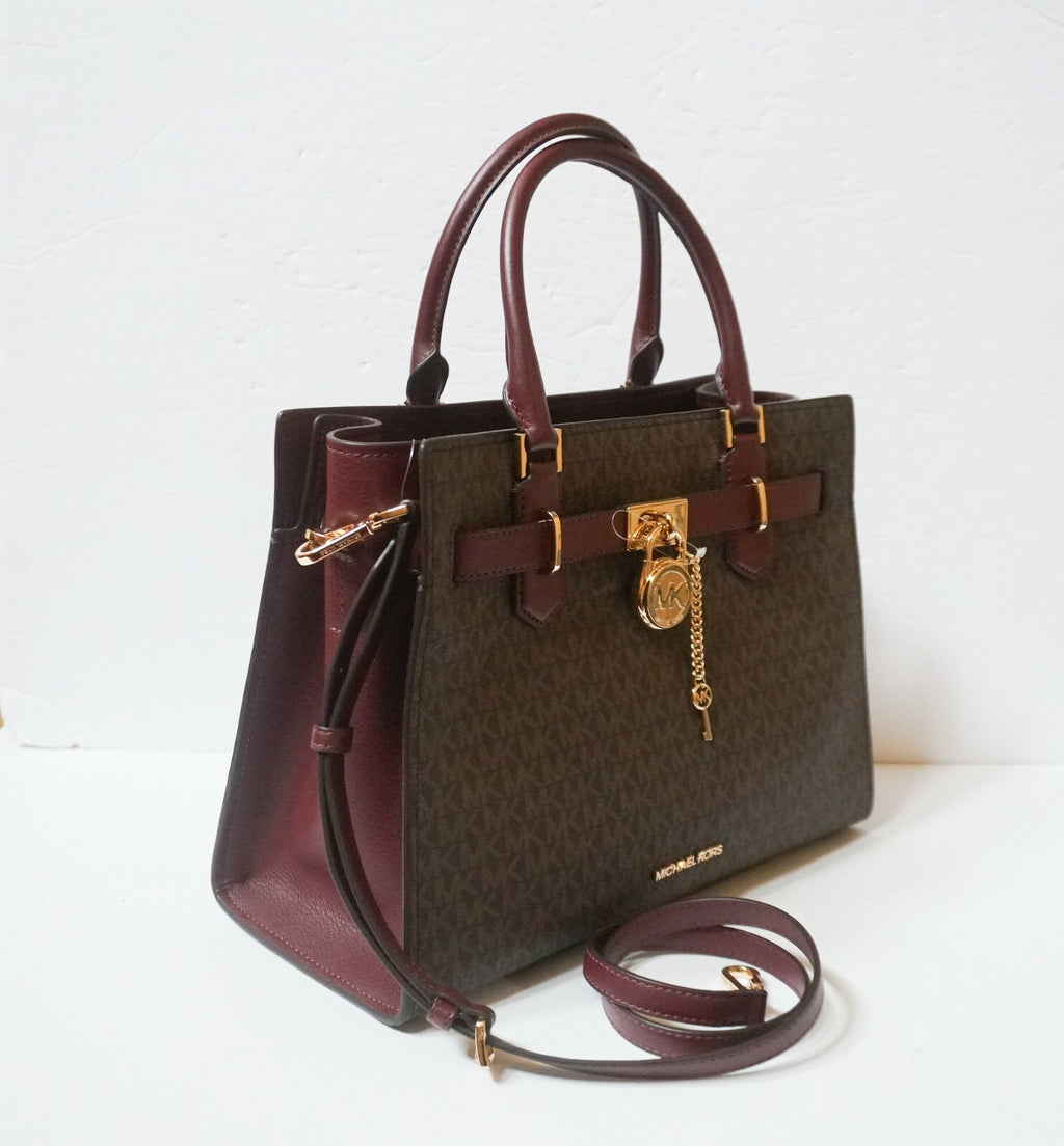 MICHAEL KORS HAMILTON MEDIUM SATCHEL SHOULDER CROSSBODY BAG