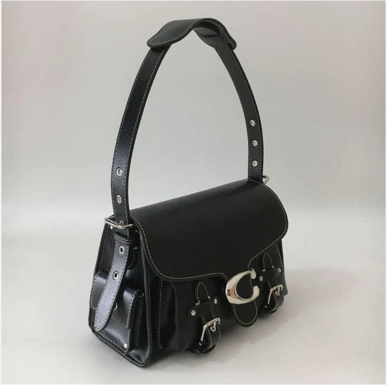 COACH CT721 Cargo Soft Tabby Shoulder Bag Black Crossbody Bag Brand New