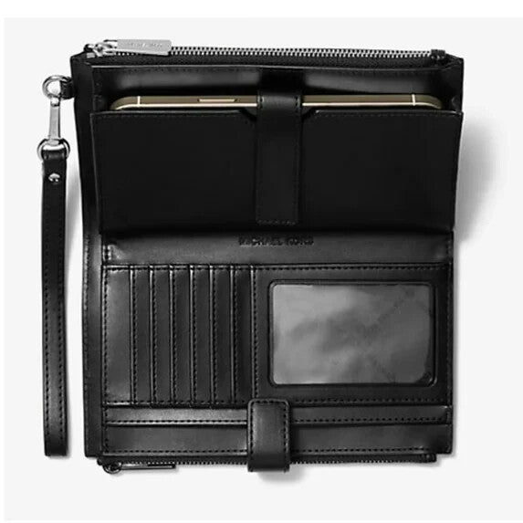 Michael Kors MK Jet Set Travel Double Zip Phone Wristlet Wallet