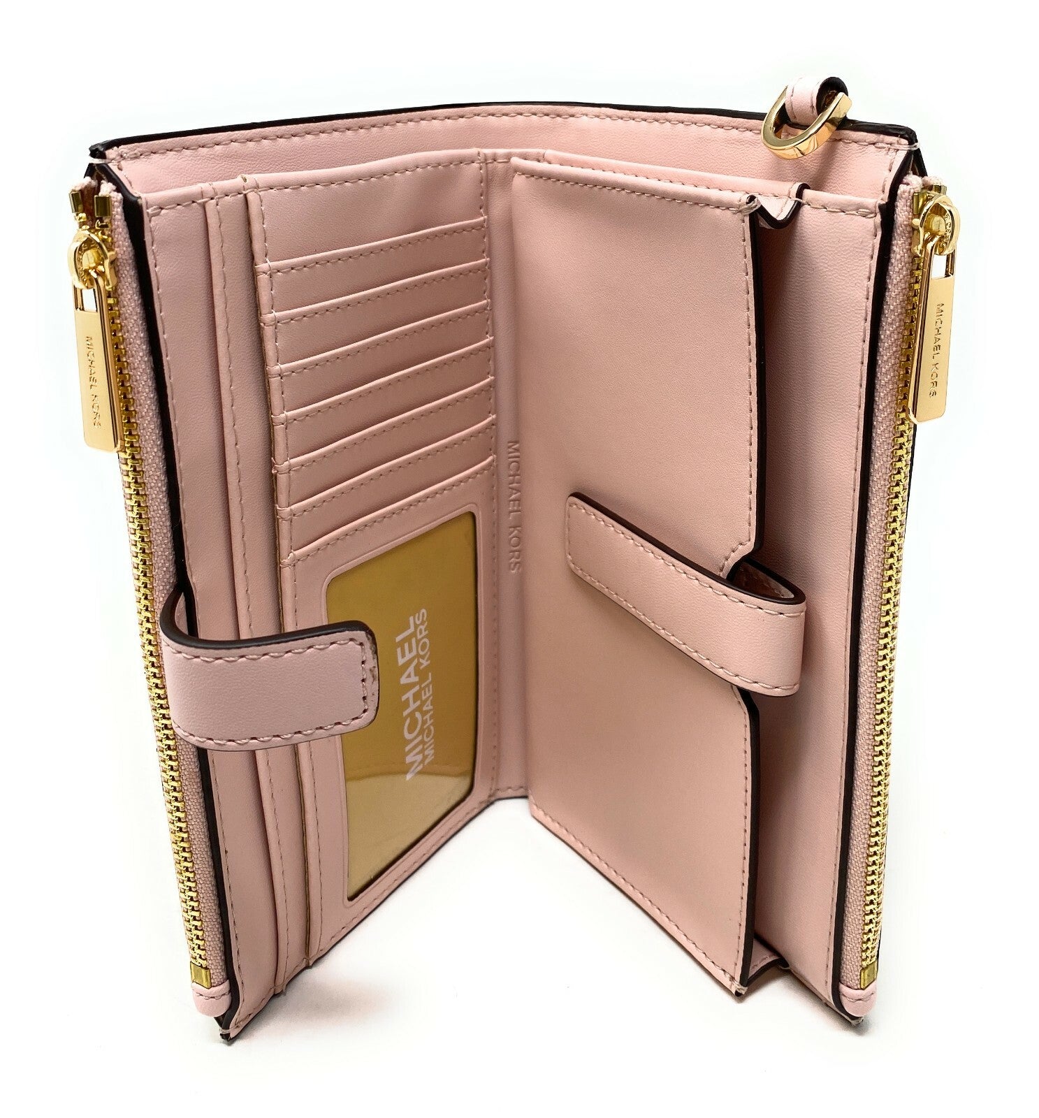 Michael Kors MK Jet Set Travel Double Zip Phone Wristlet Wallet