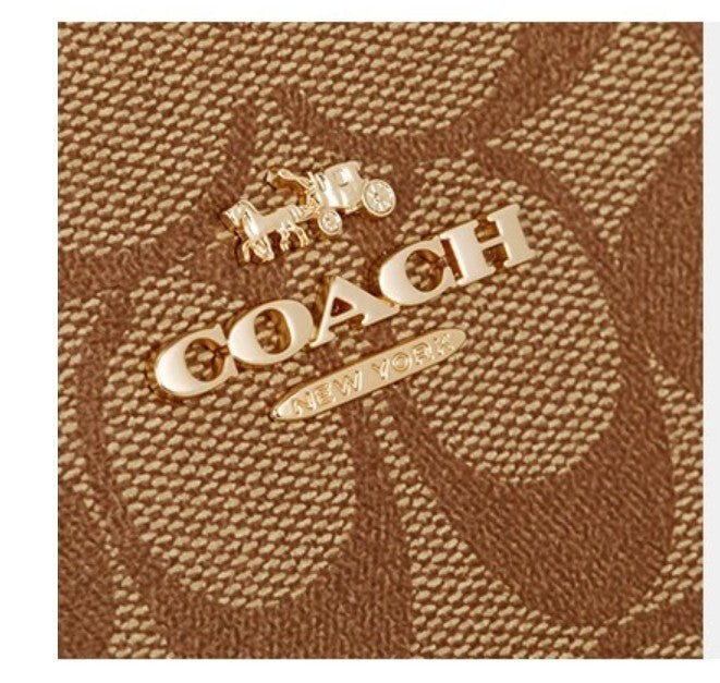 Coach bags Teri Shoulder Bag In Signature Canvas Khaki - CA548