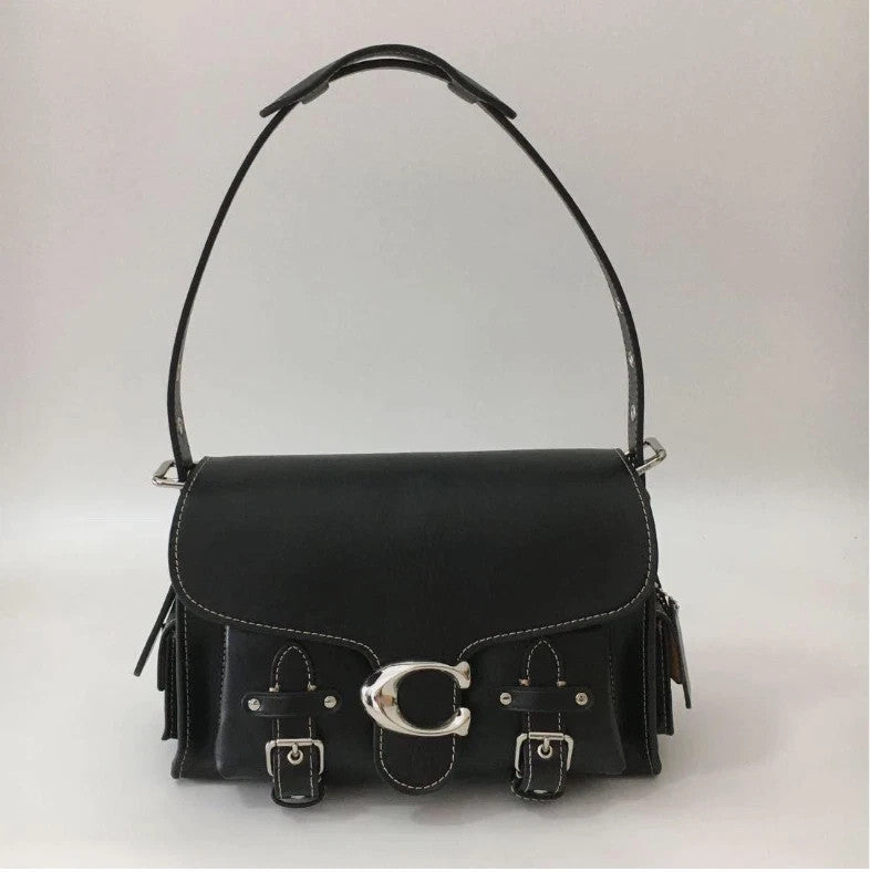 COACH CT721 Cargo Soft Tabby Shoulder Bag Black Crossbody Bag Brand New