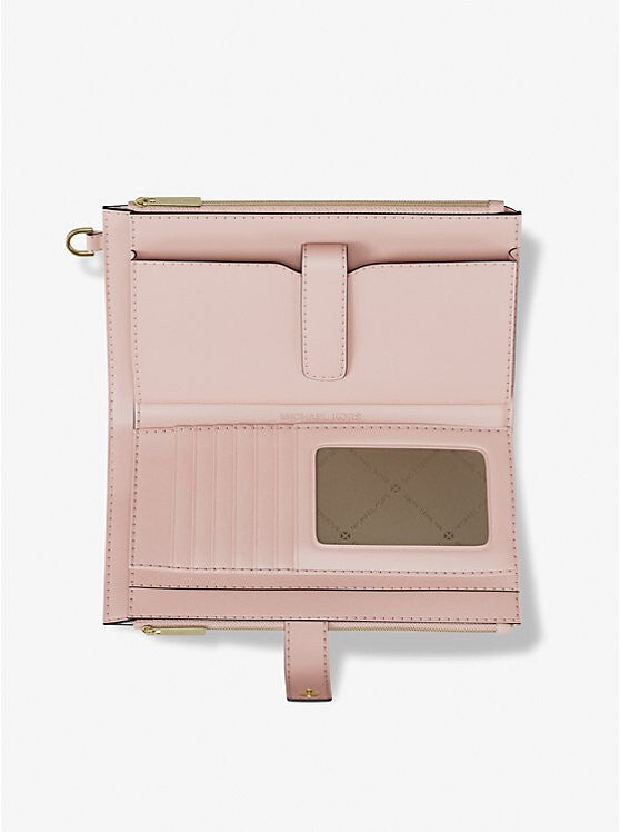 Michael Kors MK Jet Set Travel Double Zip Phone Wristlet Wallet