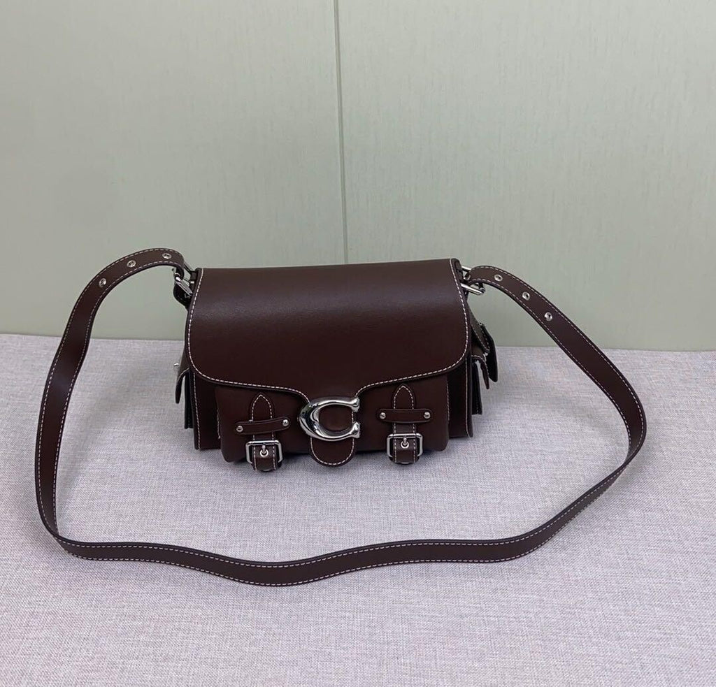 COACH Cargo Soft Tabby  Leather Shoulder Bag  Maple CT721 Outlet NEW