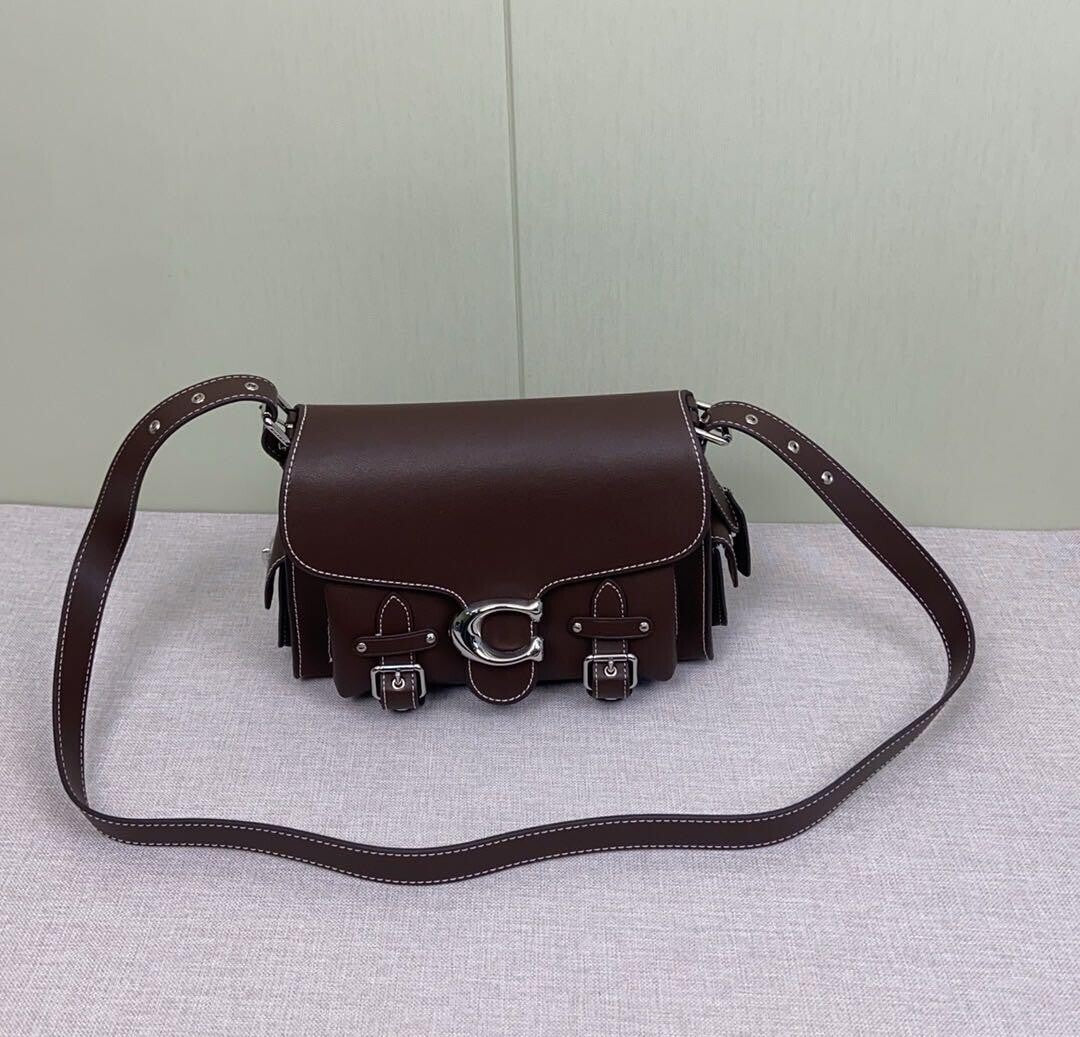 COACH Cargo Soft Tabby  Leather Shoulder Bag  Maple CT721 Outlet NEW