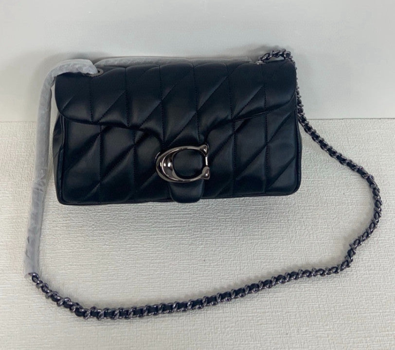 COACH Tabby Shoulder Bag 26 With Quilting Black CP150 Outlet NEW