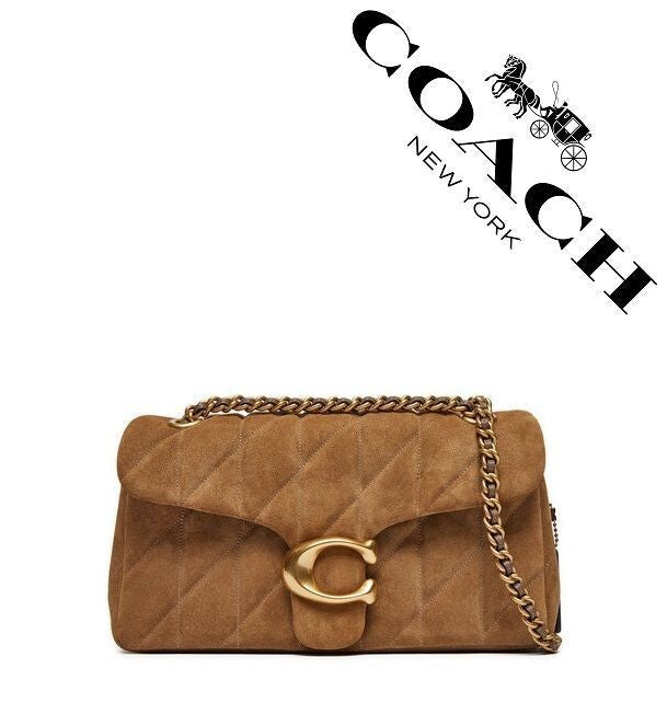COACH  Tabby Shoulder Bag 26 With Quilting Suede Brown CW620 Outlet NEW