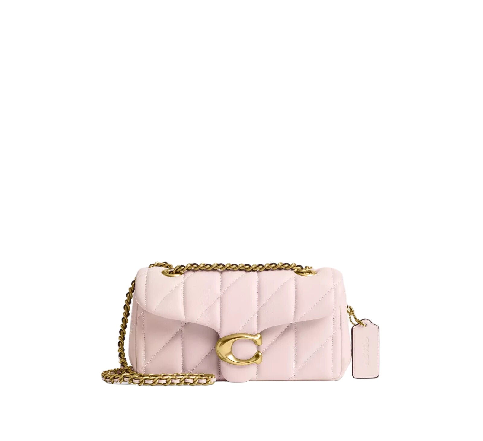 COACH Tabby Shoulder Bag 20 Quilting Nappa Leather CP149 Pink Gold Outlet NEW