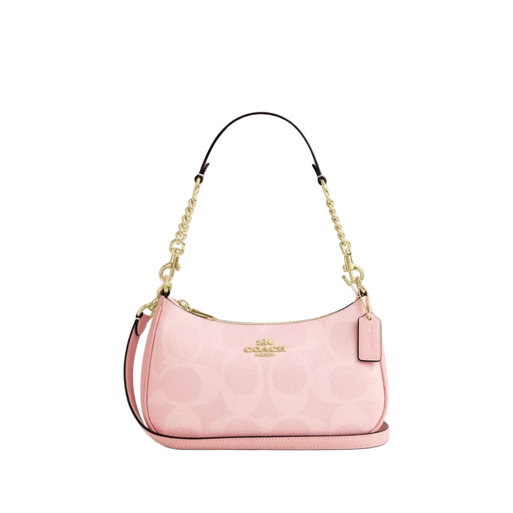 COACH Teri Shoulder Bag in Signature Canvas Pink CAL51 outlet New JPN