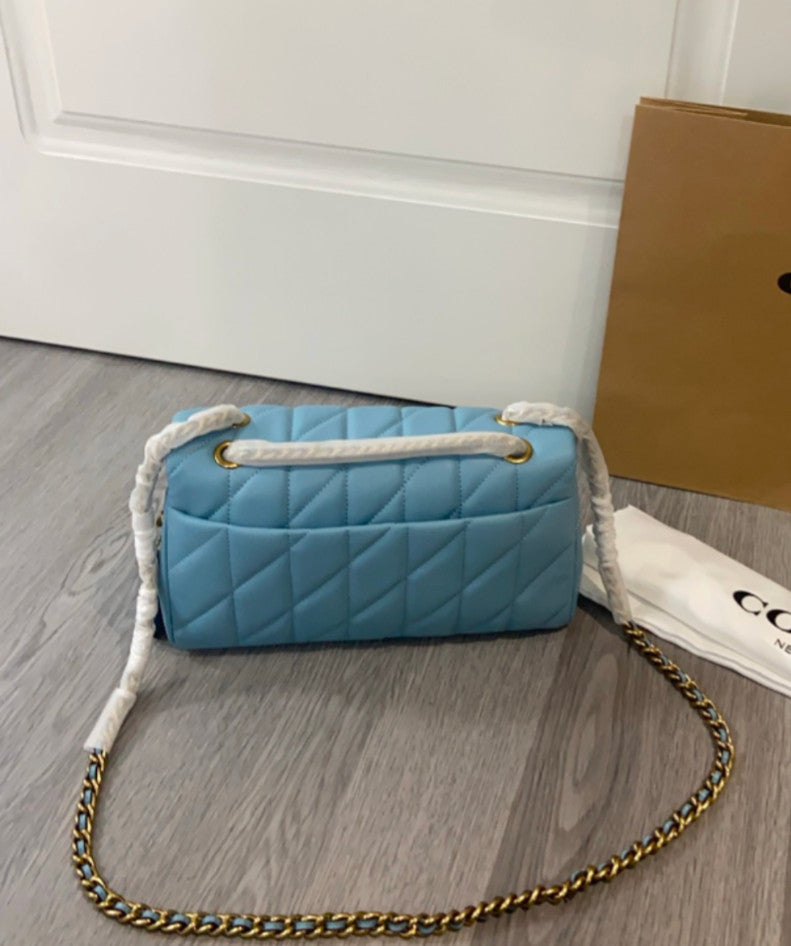 COACH Tabby Shoulder Bag 26 Quilted BlueBell CP150 Outlet NEW