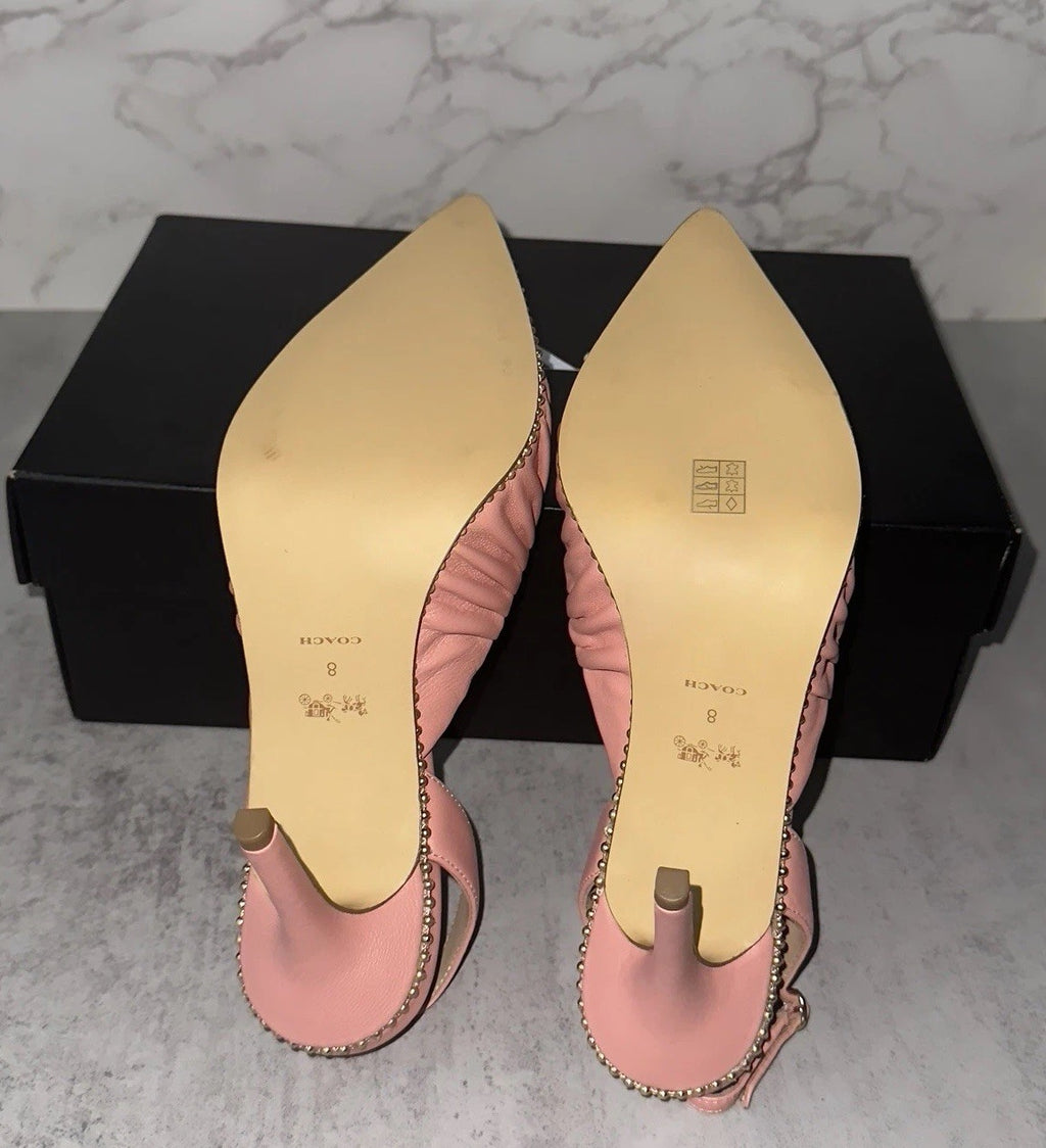 COACH Candy Pink Wionna Pump Size 8 B $195 Retail