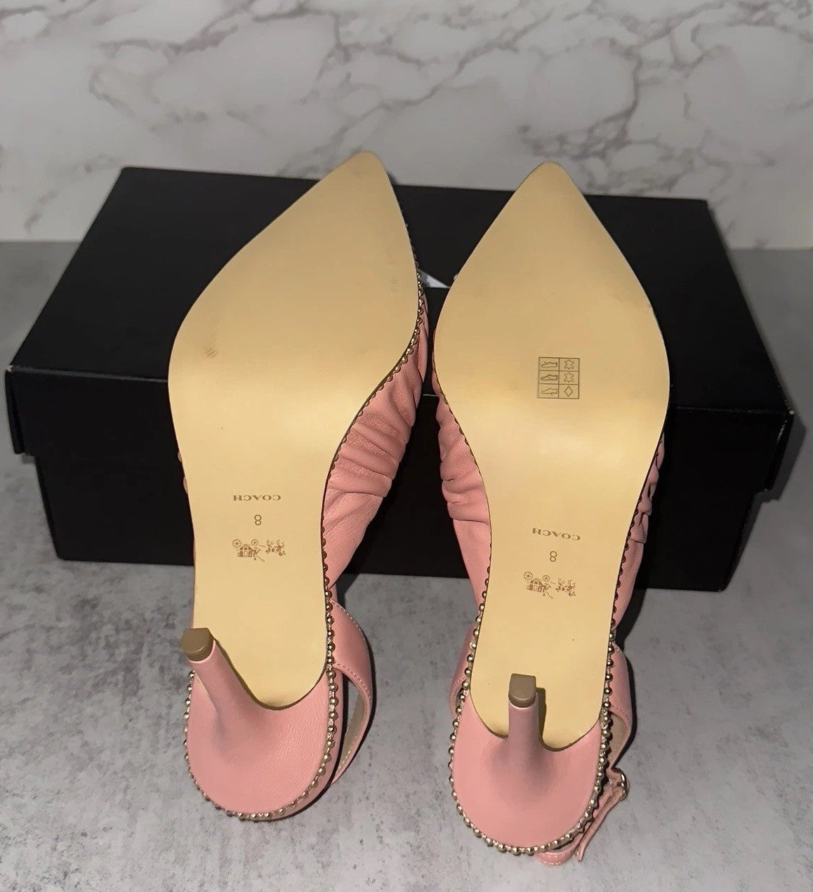 COACH Candy Pink Wionna Pump Size 8 B $195 Retail