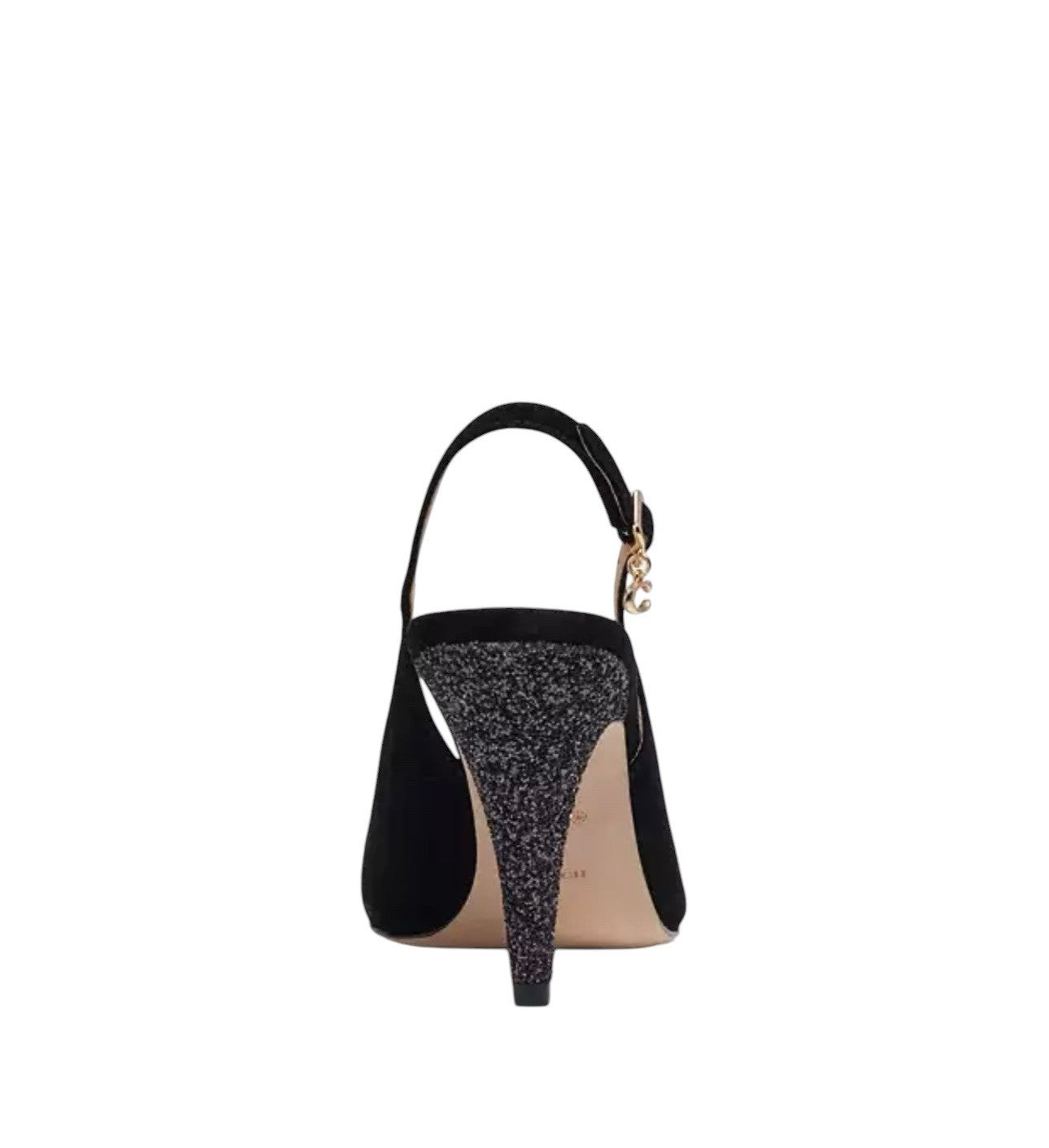 NIB Coach Black Sutton Slingback Pump With Recycled Glitter 9