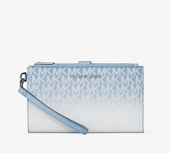 Michael Kors MK Jet Set Travel Double Zip Phone Wristlet Wallet