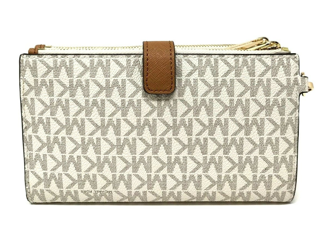 Michael Kors MK Jet Set Travel Double Zip Phone Wristlet Wallet