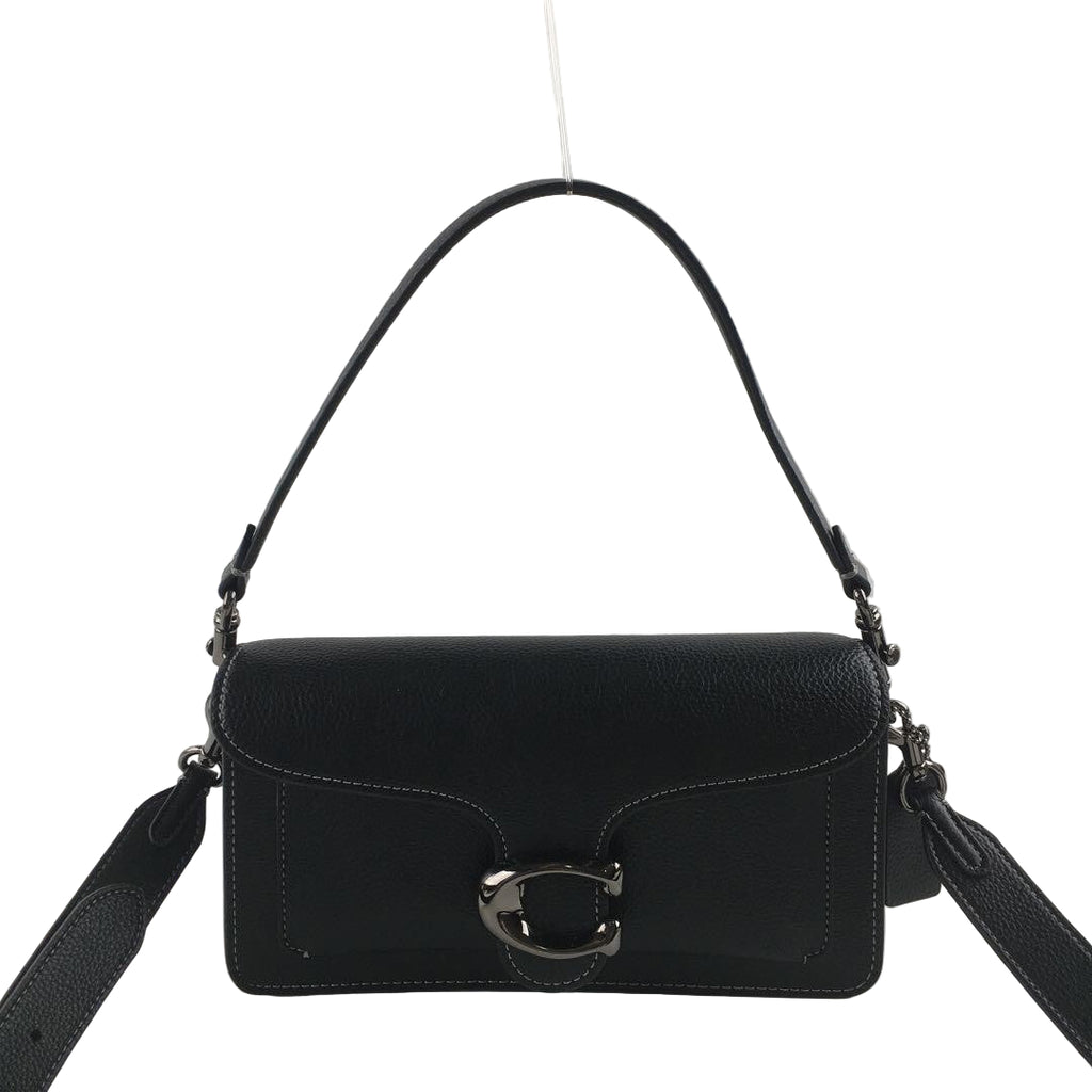 COACH CH857 Tabby Shoulder Bag 26 Pebble Leather Pebble Embossed Black Women