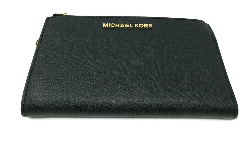 Michael Kors MK Jet Set Travel Double Zip Phone Wristlet Wallet