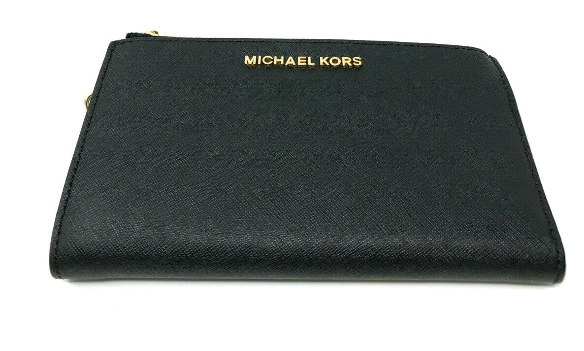 Michael Kors MK Jet Set Travel Double Zip Phone Wristlet Wallet