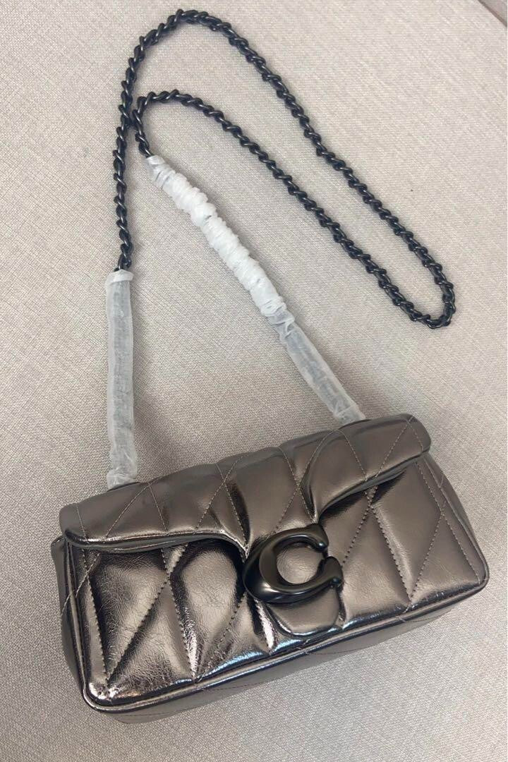 COACH  Tabby Shoulder Bag 20 With Quilting ANTHRANCITE CW596 Outlet NEW