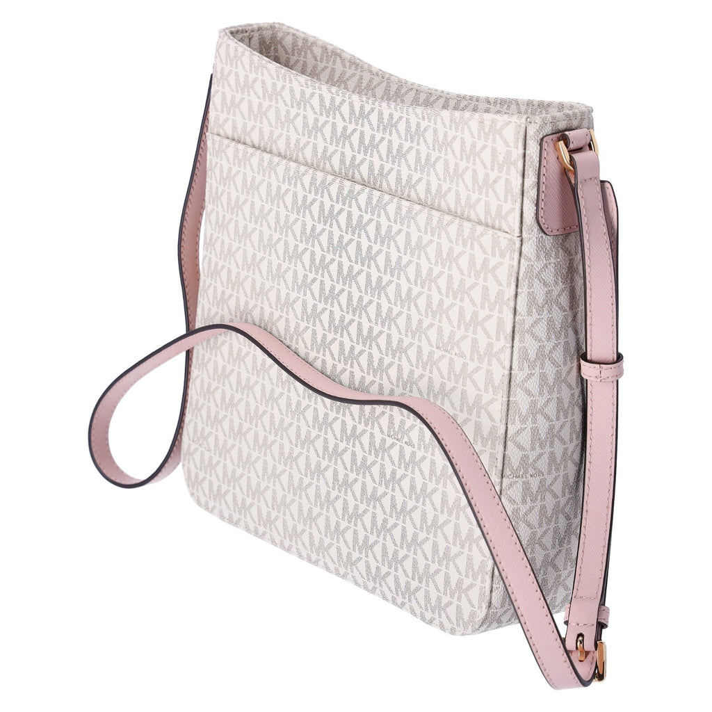 Michael Kors Jet Set Large Messenger Bag Crossbody MK Signature
