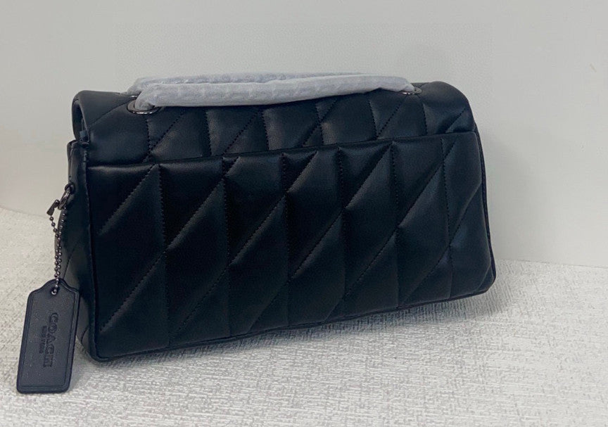 COACH Tabby Shoulder Bag 26 With Quilting Black CP150 Outlet NEW