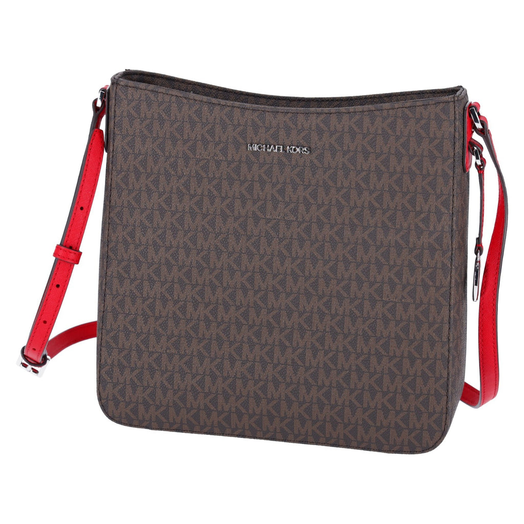 Michael Kors Jet Set Large Messenger Bag Crossbody MK Signature