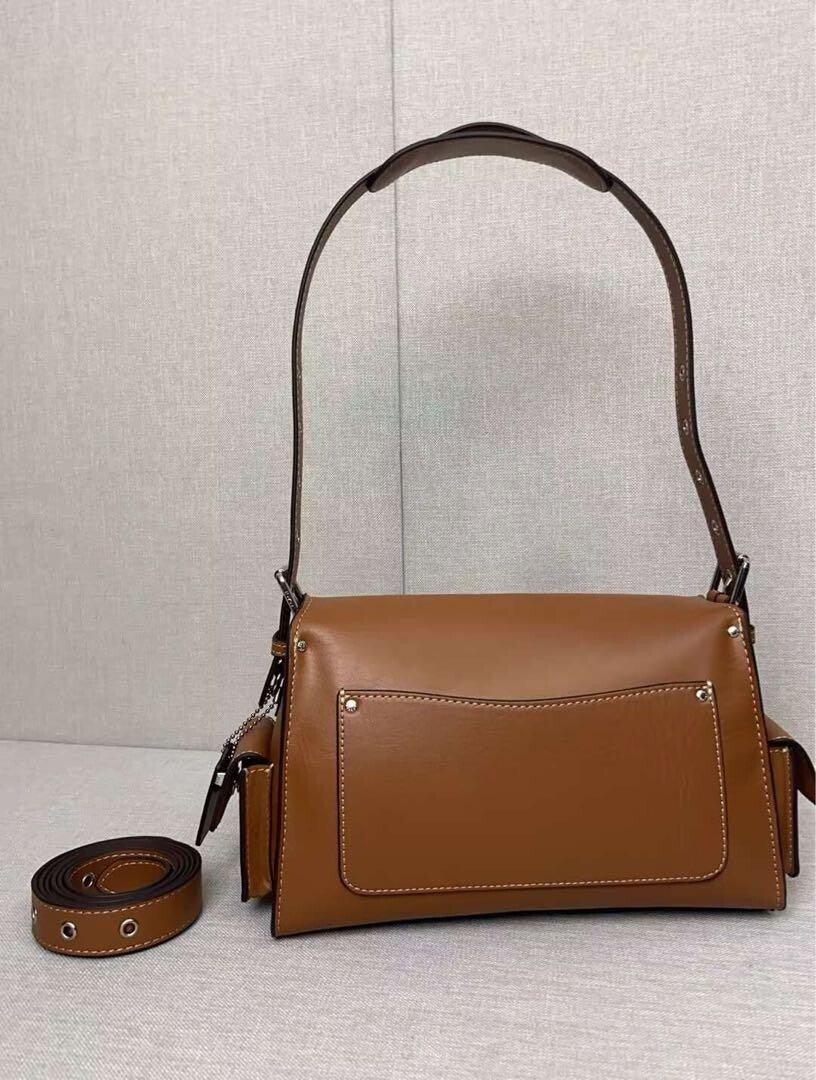 COACH Cargo Turnlock Soft Tabby Shoulder Bag CU124 Burnt Brown Outlet NEW