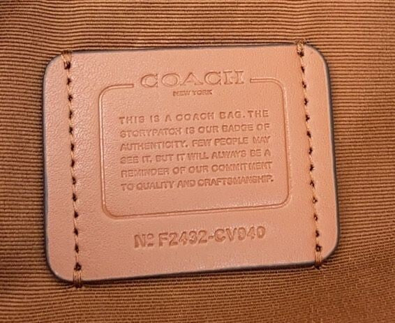COACH  Teri Hobo Bag Signature Canvas Tan/Brown CV940 Outlet NEW