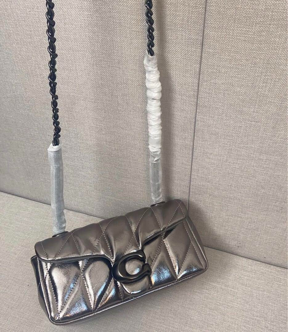 COACH  Tabby Shoulder Bag 20 With Quilting ANTHRANCITE CW596 Outlet NEW