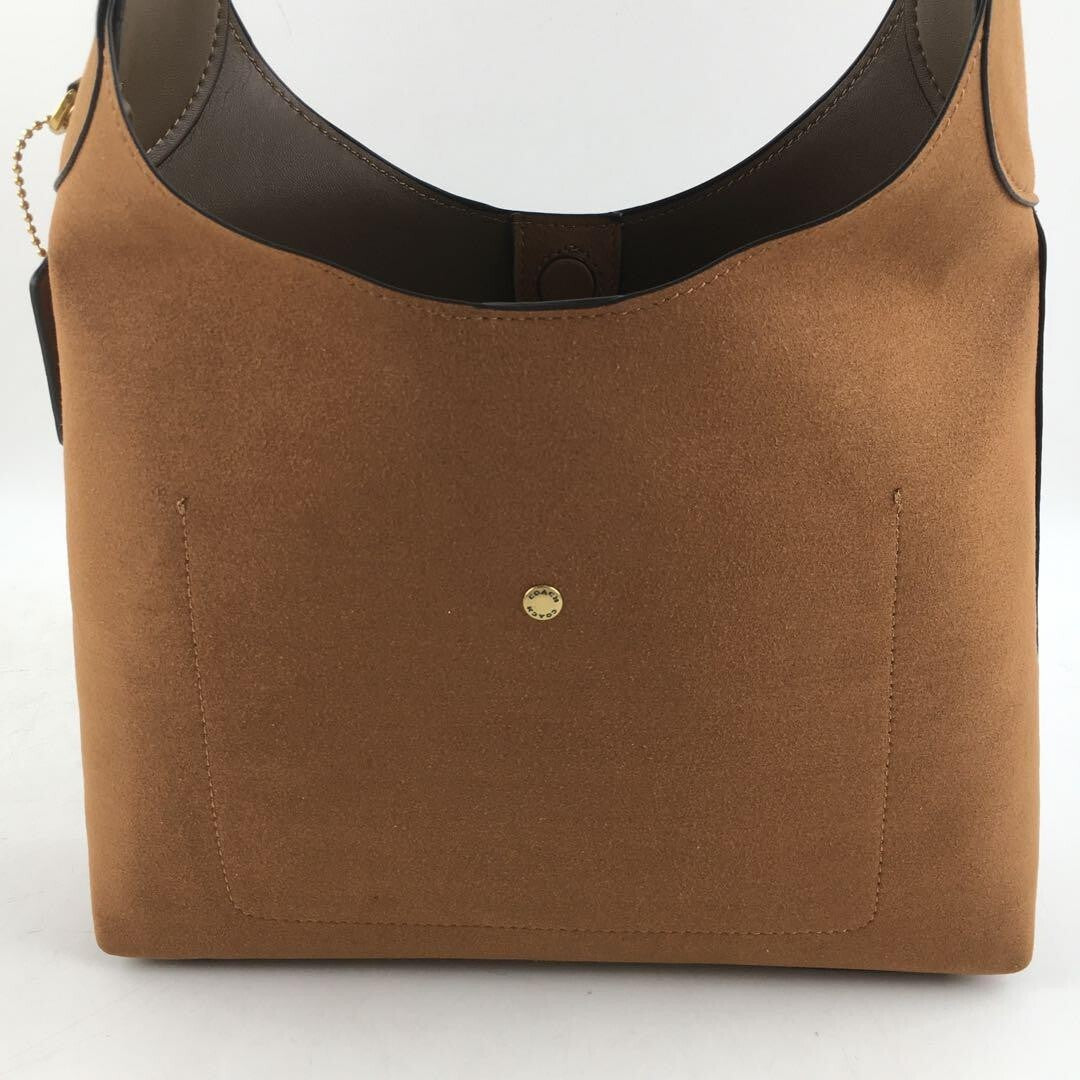 COACH Brooklyn Shoulder Bag 28 suede CW637 Siena Outlet New