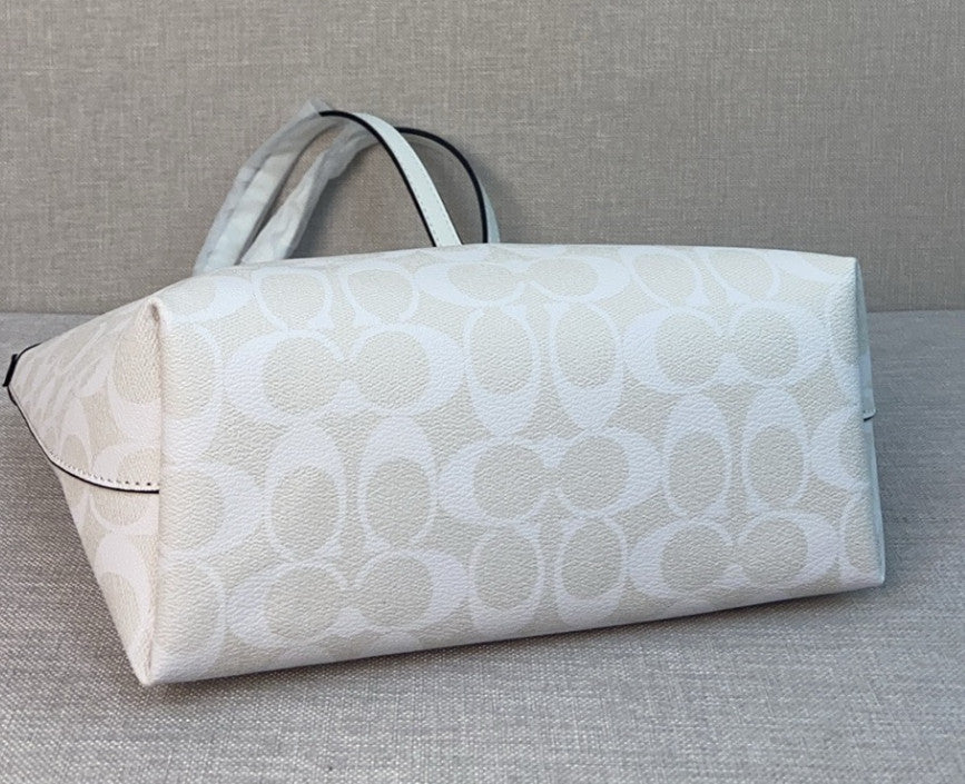Coach Mini City Tote Signature Canvas CN733 Chalk Outlet NEW