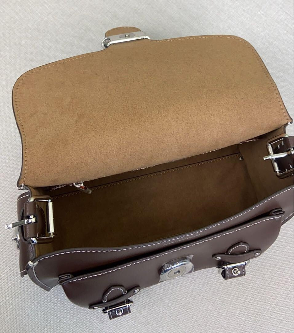 COACH Cargo Soft Tabby  Leather Shoulder Bag  Maple CT721 Outlet NEW