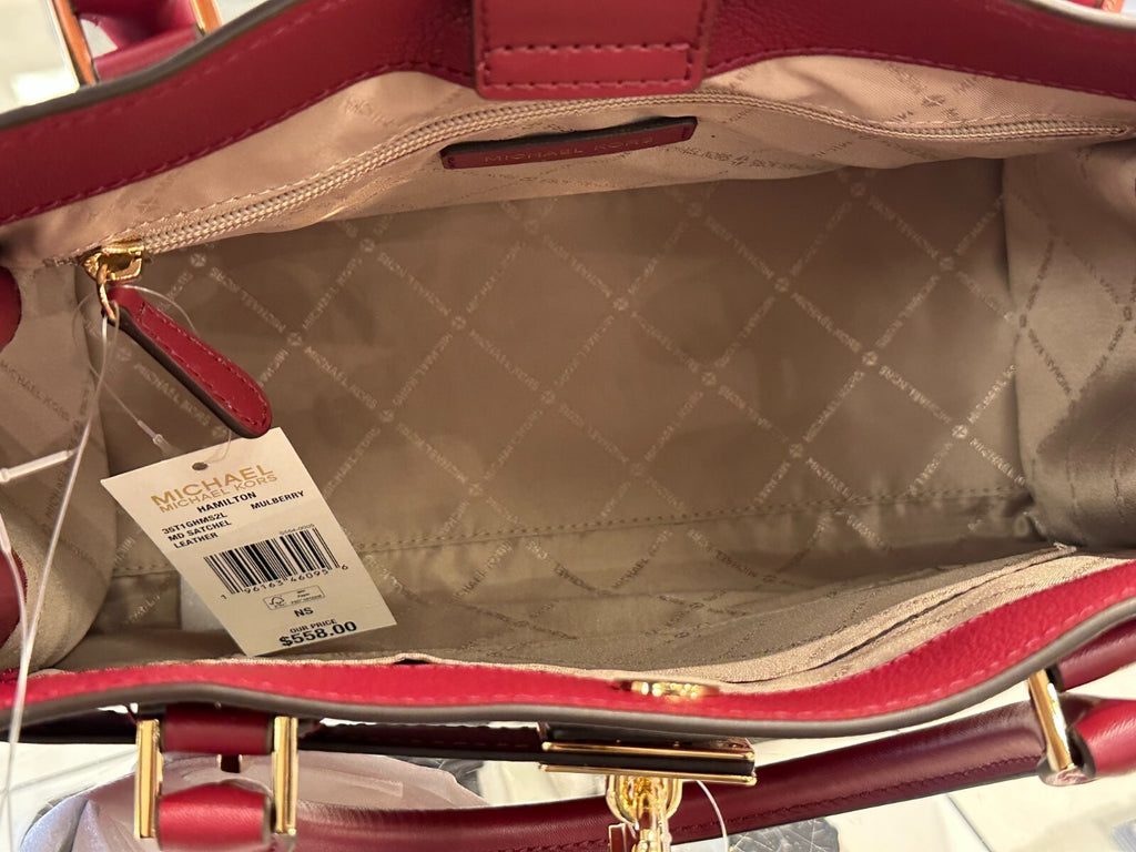MICHAEL KORS HAMILTON MEDIUM SATCHEL SHOULDER CROSSBODY BAG