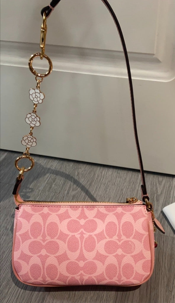COACH Nolita 19 In Signature Canvas Powder Pink CW426 Outlet NEW