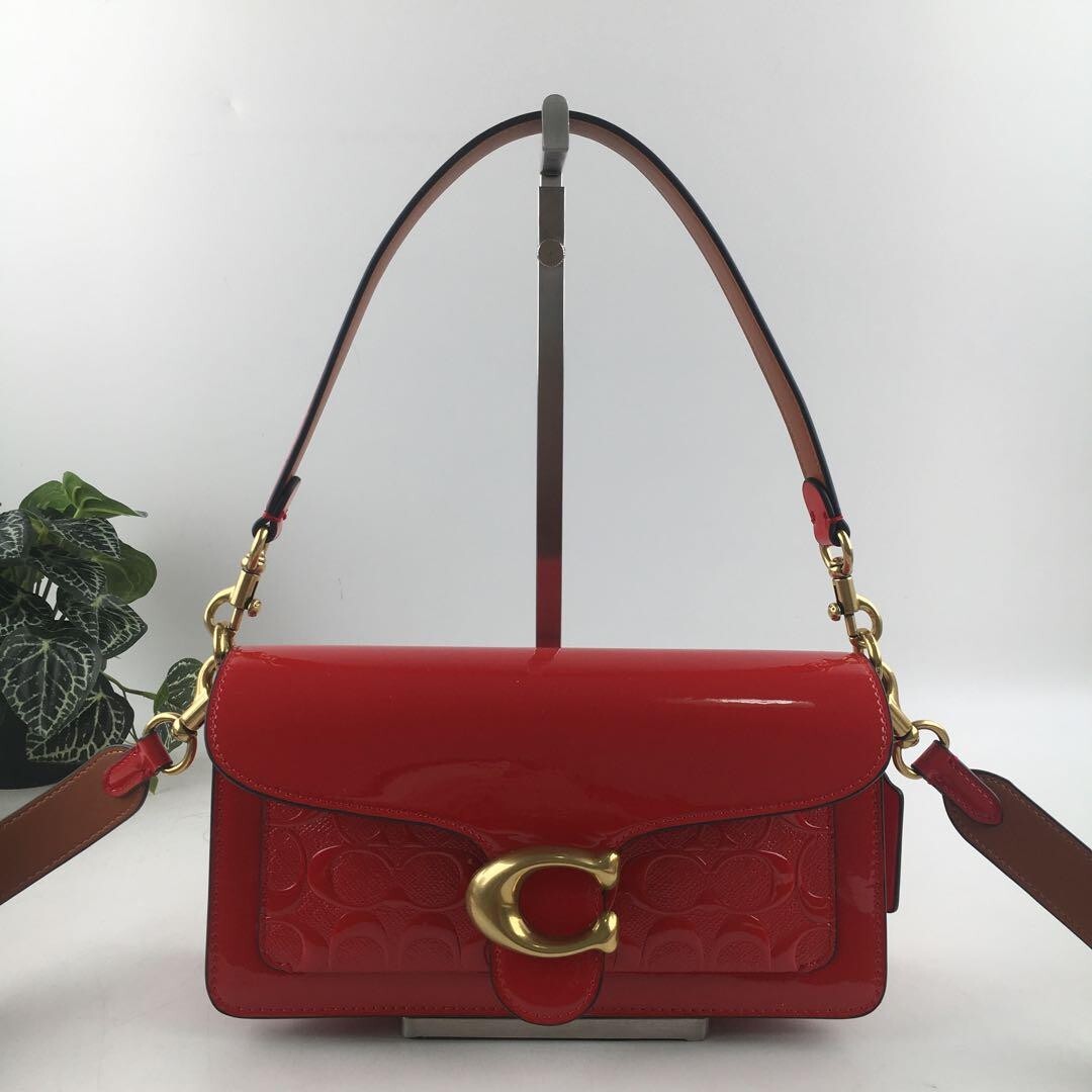 COACH  Tabby Shoulder Bag 26 In Signature Leather Red CM554 Outlet NEW