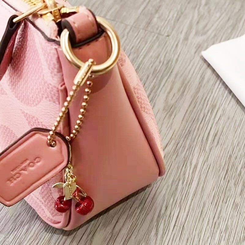 COACH Teri Shoulder Bag in Signature Canvas Pink CAL51 outlet New JPN