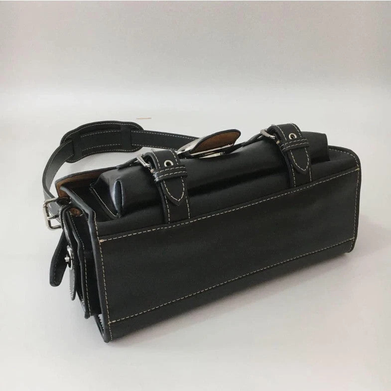 COACH CT721 Cargo Soft Tabby Shoulder Bag Black Crossbody Bag Brand New