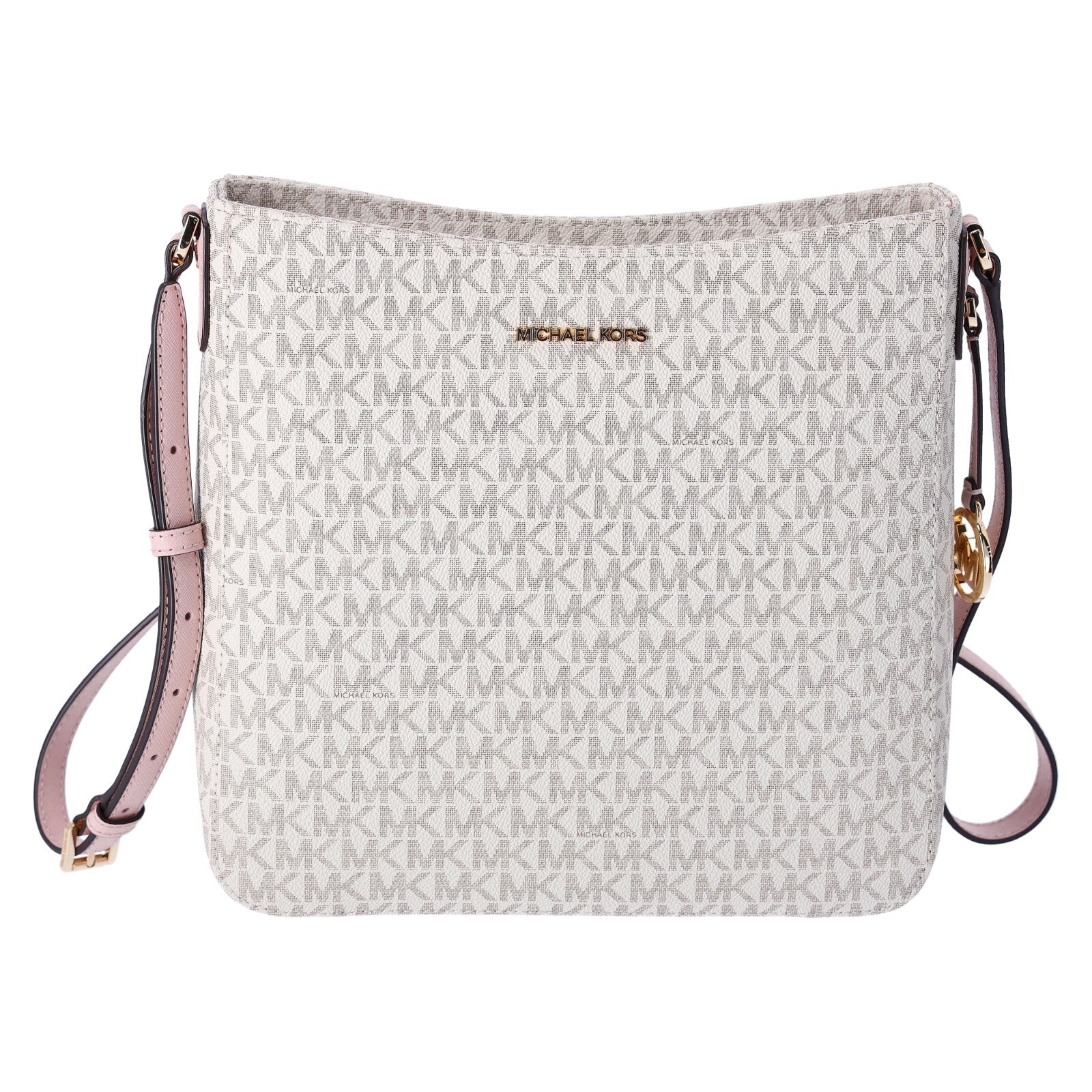Michael Kors Jet Set Large Messenger Bag Crossbody MK Signature